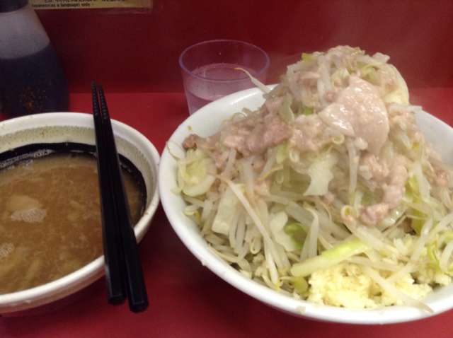 ラーメン二郎 桜台店 小ラーメンつけ麺 リコピンの二郎系ラーメン大好き 肉だ